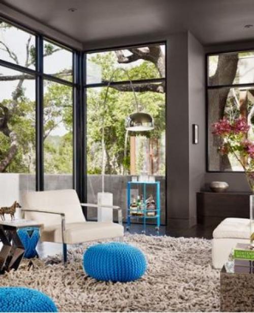 Серо-синий цвет в интерьере. Правила оформления интерьера светло-серыми тонами