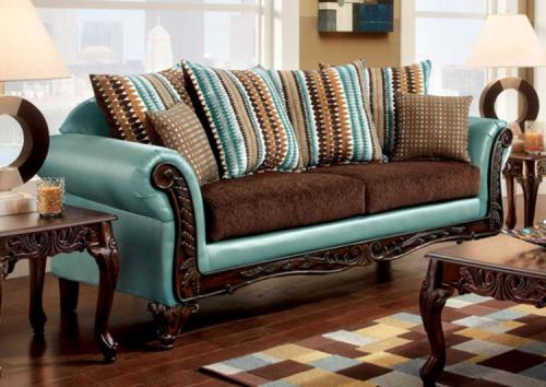 С какими обоями сочетается синий диван. К каким цветам подойдут синие тона