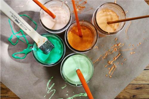 Как расписать стену своими руками на кухне. Иде.  Стэмпинг (+ мастер-класс)