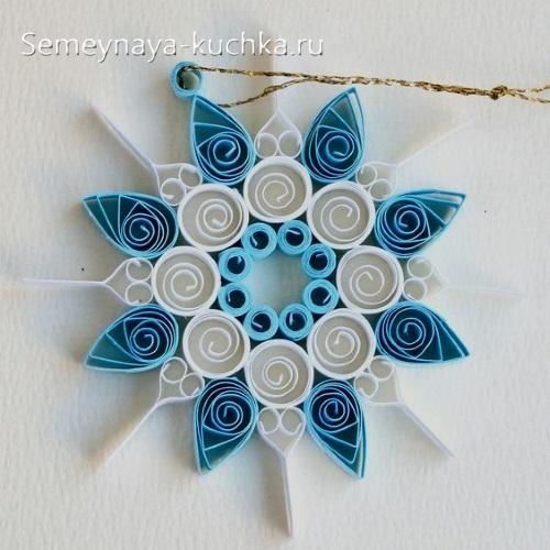 Игрушки на ёлку своими руками из подручных материалов для детей. из бумажных полосок.