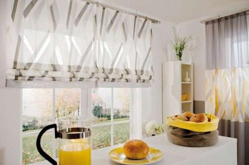 Кухня без штор. Популярные модели штор для маленькой кухни