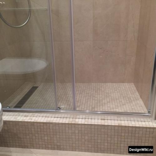Дизайн ванной с душем без поддона. Душ в ванной без душевой кабины: тонкости оформления 09 Дизайн ванной с душем без поддона. Душ в ванной без душевой кабины: тонкости оформления 09