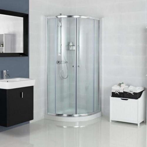 Дизайн ванной комнаты с душевой кабиной из плитки. Варианты исполнения