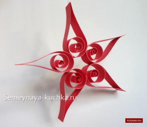 Игрушки на ёлку своими руками из подручных материалов для детей. из бумажных полосок.