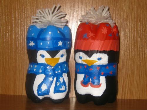 Из чего можно сделать пингвина. Маленький пингвин из пластиковой бутылки