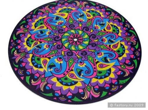 Что можно сделать из пластинок. Ваза для фруктов 06