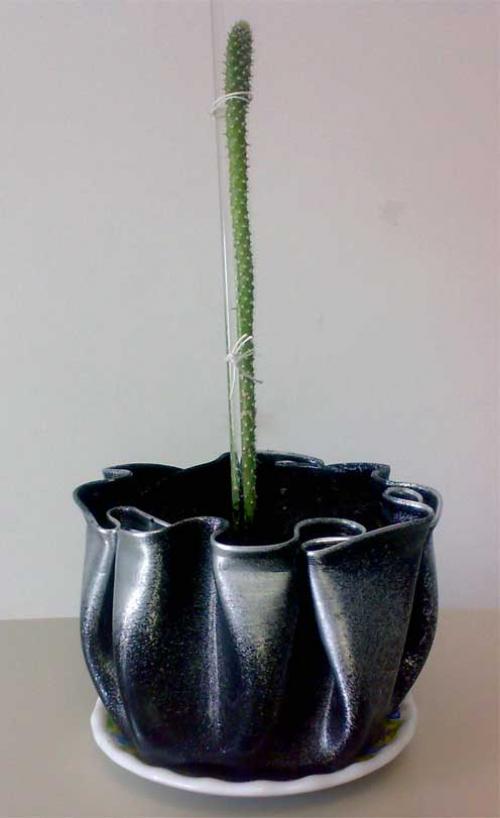 Что можно сделать из пластинок. Ваза для фруктов