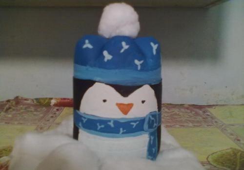 Из чего можно сделать пингвина. Маленький пингвин из пластиковой бутылки