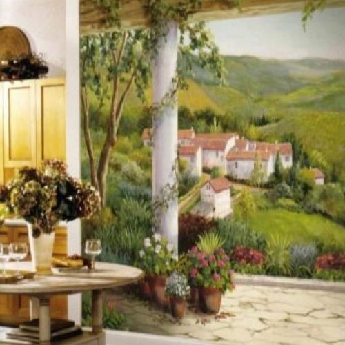 Компакт винил обои для кухни. Вариации виниловых обоев 05