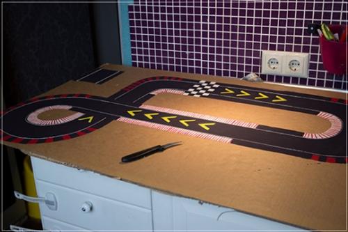 Как сделать трек для машинок из картона. Как сделать детский гоночный трек