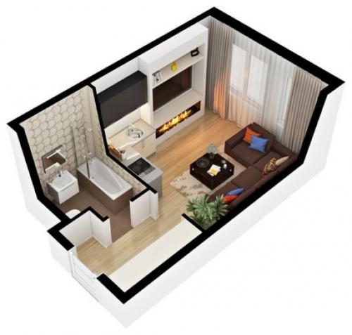 Компактные квартиры. Самые маленькие квартиры мира и России. Реальные фото.