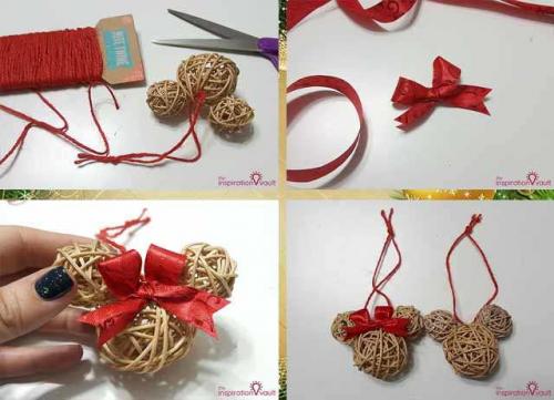 Мягкие елочные игрушки своими руками. Новогодняя игрушка Микки Маус к году 2020 своими руками