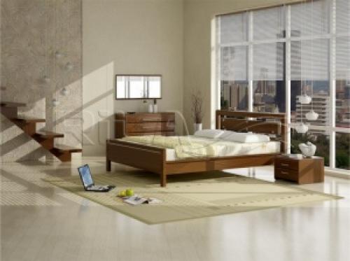 Кровать с закругленными углами. Круглая кровать 05