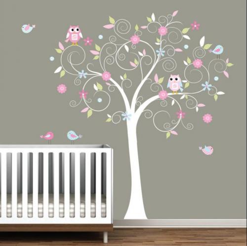 Интерьер дерево на стене. Изобразите дерево своими руками