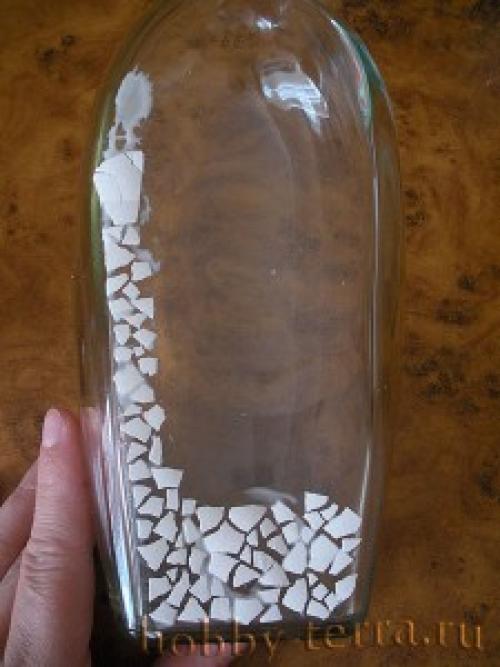 Декупаж яичной скорлупой на стекле. Декупаж яичной скорлупой: мастер-класс с фото