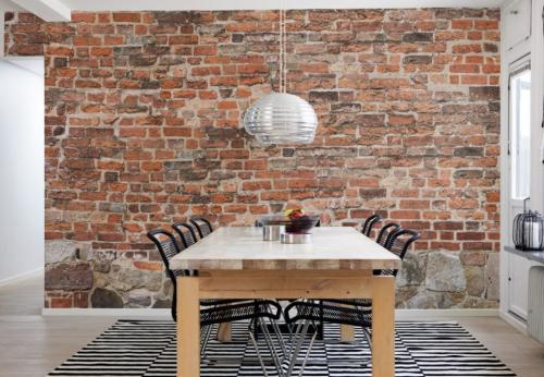 Как декорировать кирпичную стену. Как покрасить кирпичную стену в интерьере своими руками и интересные фото