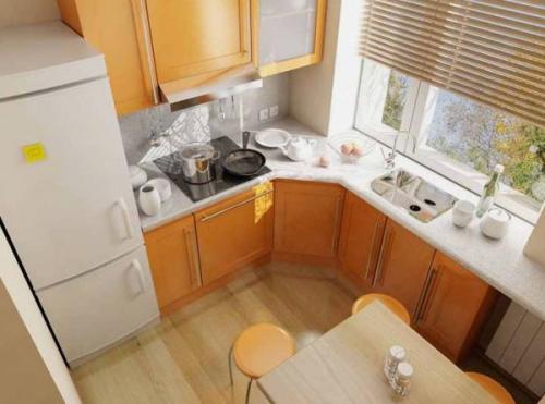 Кухня-ниша 5 кв. Отделка кухни 5 кв. м