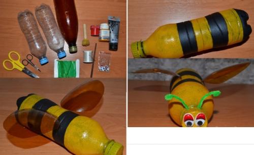 Поделки из пластиковых бутылок для детского сада. Поделки из пластиковых бутылок для дошкольников