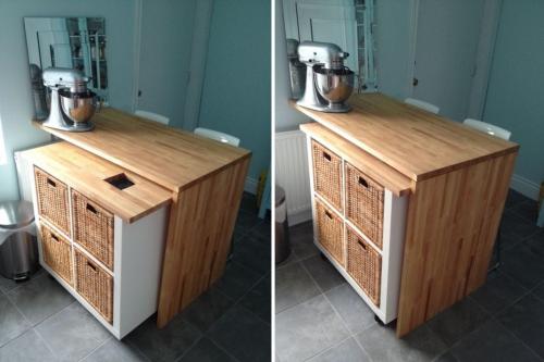 Кухня с островом икеа. Стандартный стол IKEA в кухонный остров меньше чем за час