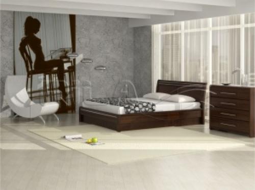 Кровать с закругленными углами. Круглая кровать 08