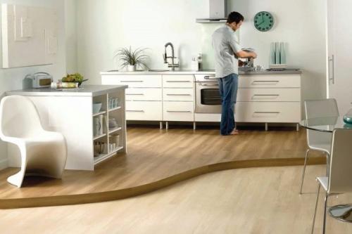 Можно ли на кухне класть ламинат. Можно ли укладывать ламинат на кухне 05