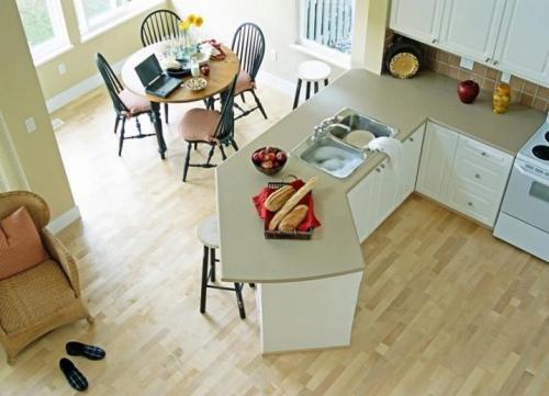 Можно ли на кухне класть ламинат. Можно ли укладывать ламинат на кухне 03