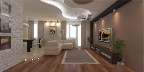 Дизайн спальня и гостиная в одной комнате. Как совместить гостиную со спальней? 20