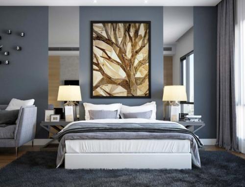 Серо розовая спальня. Серая спальня – шикарные идеи дизайна и лучшие варианты украшения (100 фото)