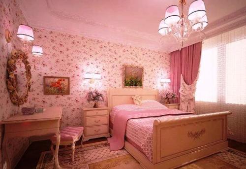 Спальня в розовом цвете. Особенности применения и влияние на эмоциональнее состояние
