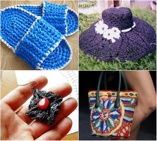 Сумки из пакетов. Модные сумки ...из пакетов для мусора.