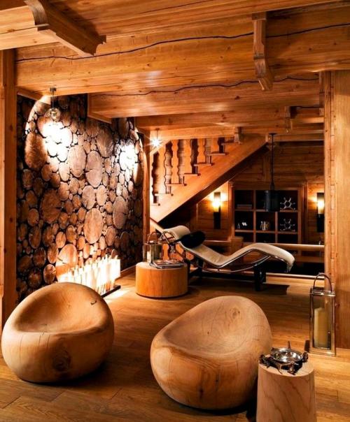 Красивые интерьеры деревянных домов. Обустройство внутреннего интерьера деревянного дома