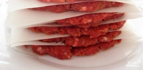 Рецепт фарша для бургеров. Котлета для гамбургера