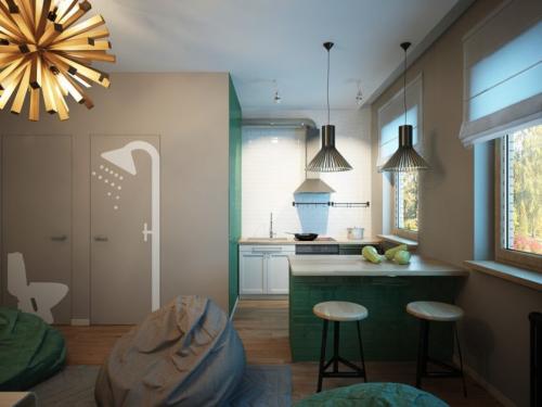 Дизайн однокомнатной квартиры хрущевки. Советы дизайнеров относительно того, как увеличить пространство