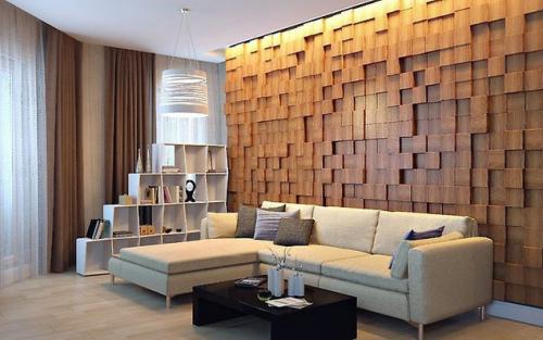 Дерево панно на стену. Потрясающий декор стены за небольшие деньги – эффектное 3D панно из деревянных брусков