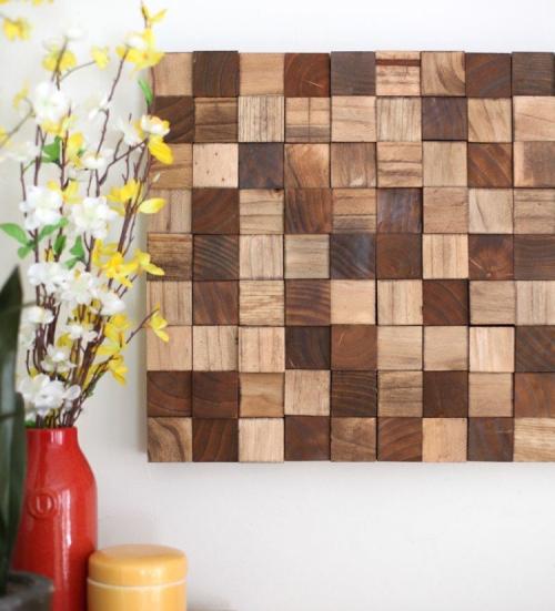 Дерево из фанеры на стену. Потрясающий декор стены за небольшие деньги – эффектное 3D панно из деревянных брусков