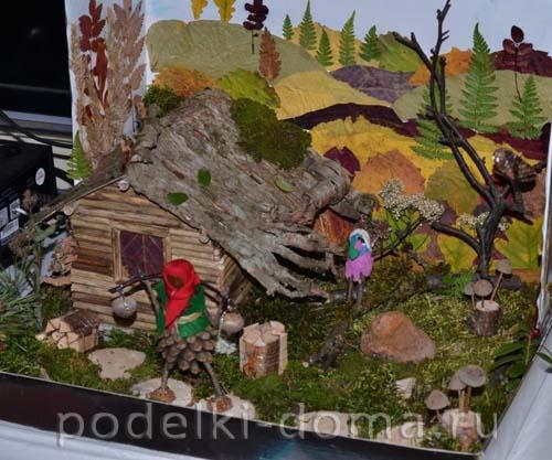 Домик из веточек пошагово. Поделка из природного материала «Хороший дом из листьев»
