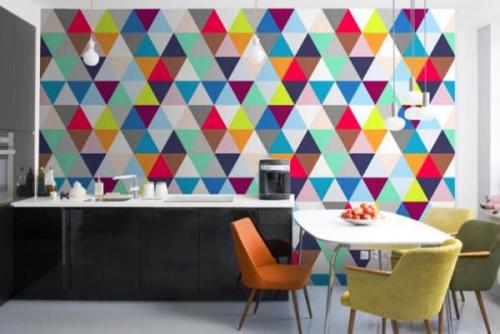 Дизайнерские обои геометрия. Особенности обоев на геометрическую тематику