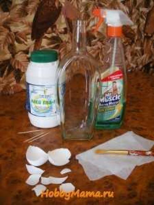 Декупаж из яичной скорлупы. Как с помощью яичной скорлупы создать шедевр декоративного искусства: мозаика и декупаж 11