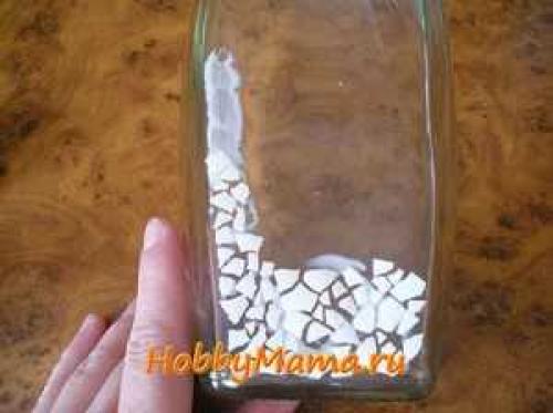 Декупаж из яичной скорлупы. Как с помощью яичной скорлупы создать шедевр декоративного искусства: мозаика и декупаж 16