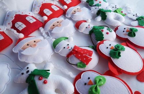 Новогодние игрушки своими руками из ткани. Елочные игрушки из ткани своими руками 27