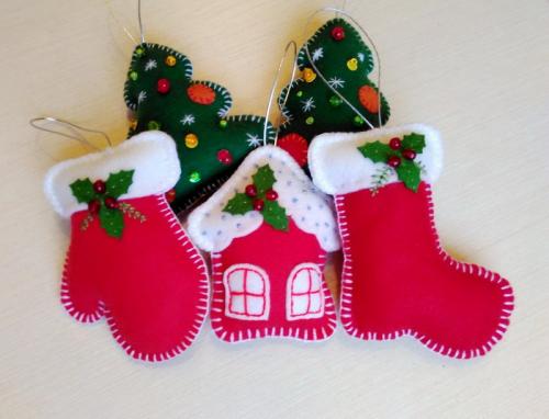 Новогодние игрушки своими руками из ткани. Елочные игрушки из ткани своими руками 20