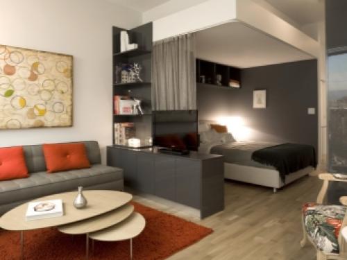 Как сделать гостиную и спальню в одной комнате. Что учесть 21