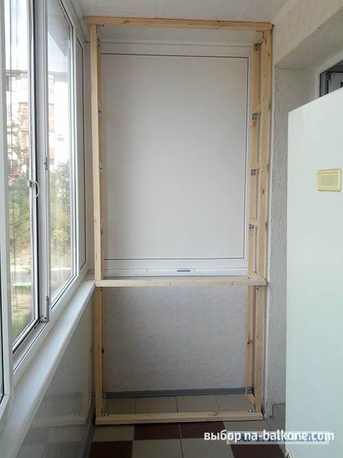 Каркас для шкафа из брусков. 