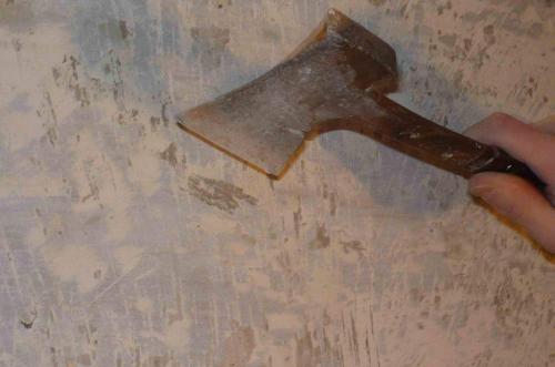 Как снять краску со стен топором. Удаление краски со стен