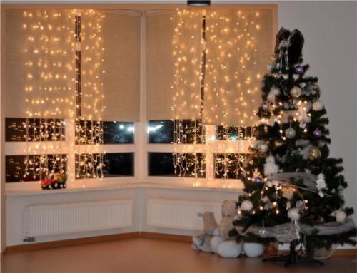 Как украсить комнату гирляндами на новый год. Стильный новогодний декор в 2020 году