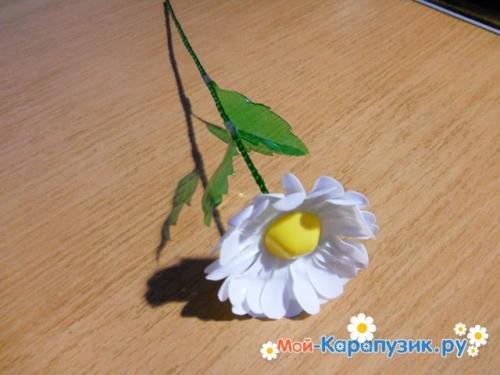 Ромашки из пластиковых бутылок. Как сделать ромашку из пластиковых бутылок.