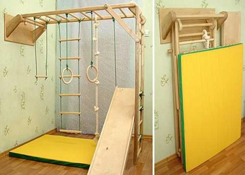 Спортивный комплекс своими руками для детей. Спортзал для ребенка дома – нужен или нет 04