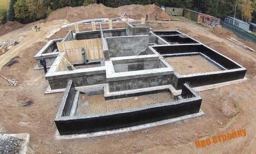 Дом из пеноблока. Основание