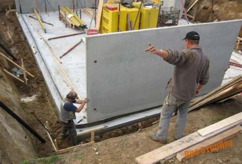 Дом из пеноблока. Основание