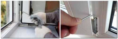 Режимы открывания пластиковых окон. Как отрегулировать петли створок пластикового окна?